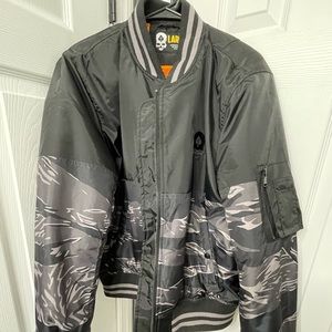 Zero Foxtrot Black Tiger Stripe Bomber